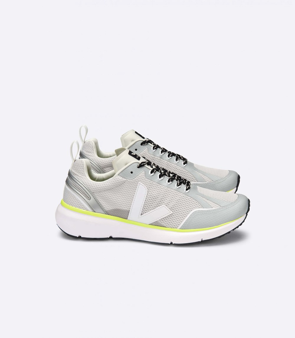 Veja Trainers Mens Grey/Silver - Condor 2 Alveomesh - ZJVP-95183